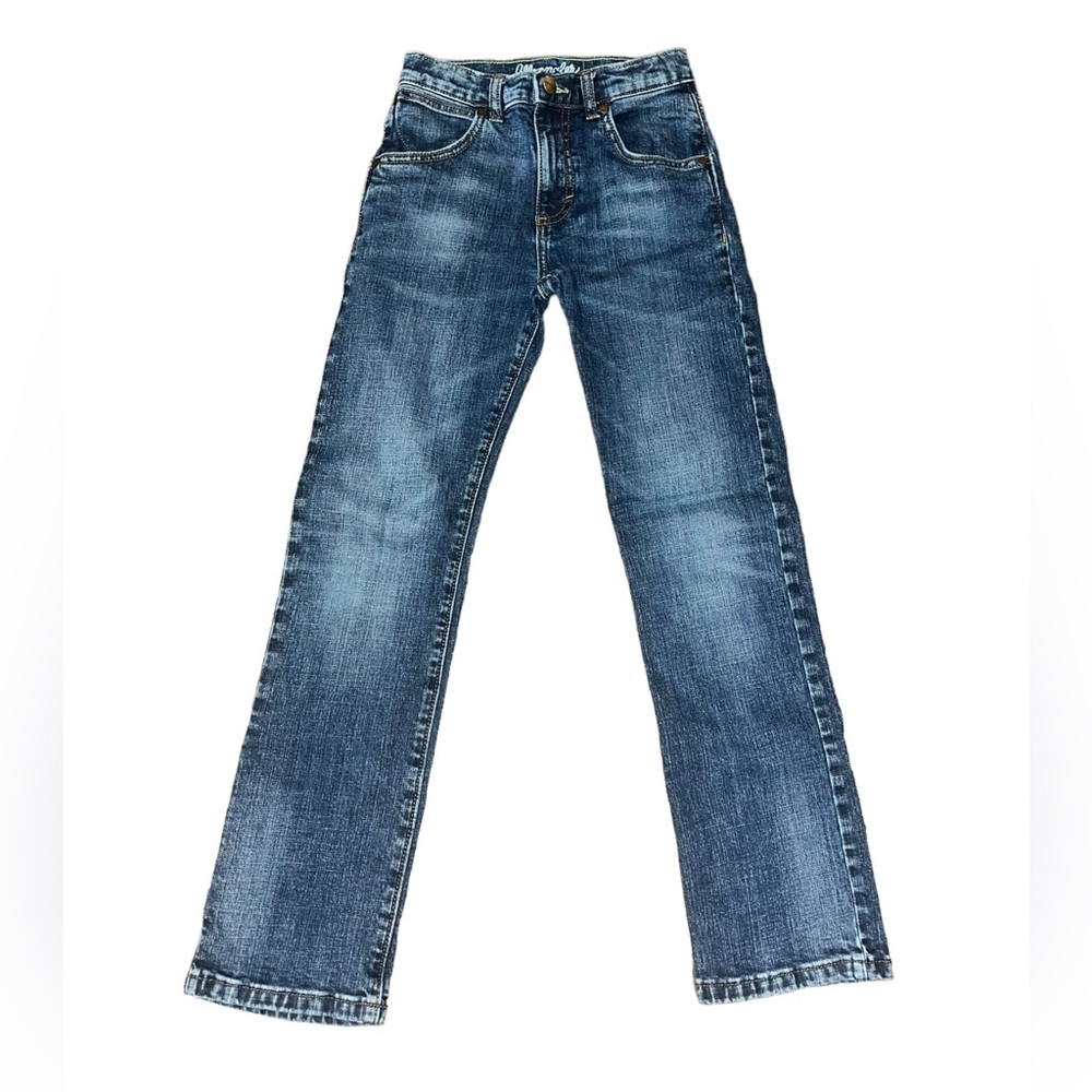 Wrangler Retro Boys Slim Straight Jeans with Adjustable Waist - Boy’s Size 12